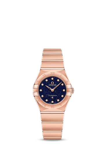 Omega Constellation Manhattan 25 Quartz Sedna Gold / Aventurine